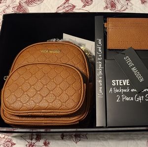 NTW Steve Madden mini backpack and card holder